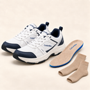 Kit ConfortMax - Tênis, Palmilha e Meias Ortopédicas